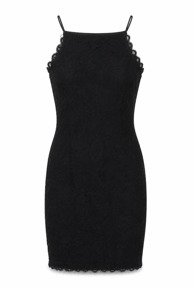 New Look Womens Black Nylon Mini Size 10 Round Neck Pullover