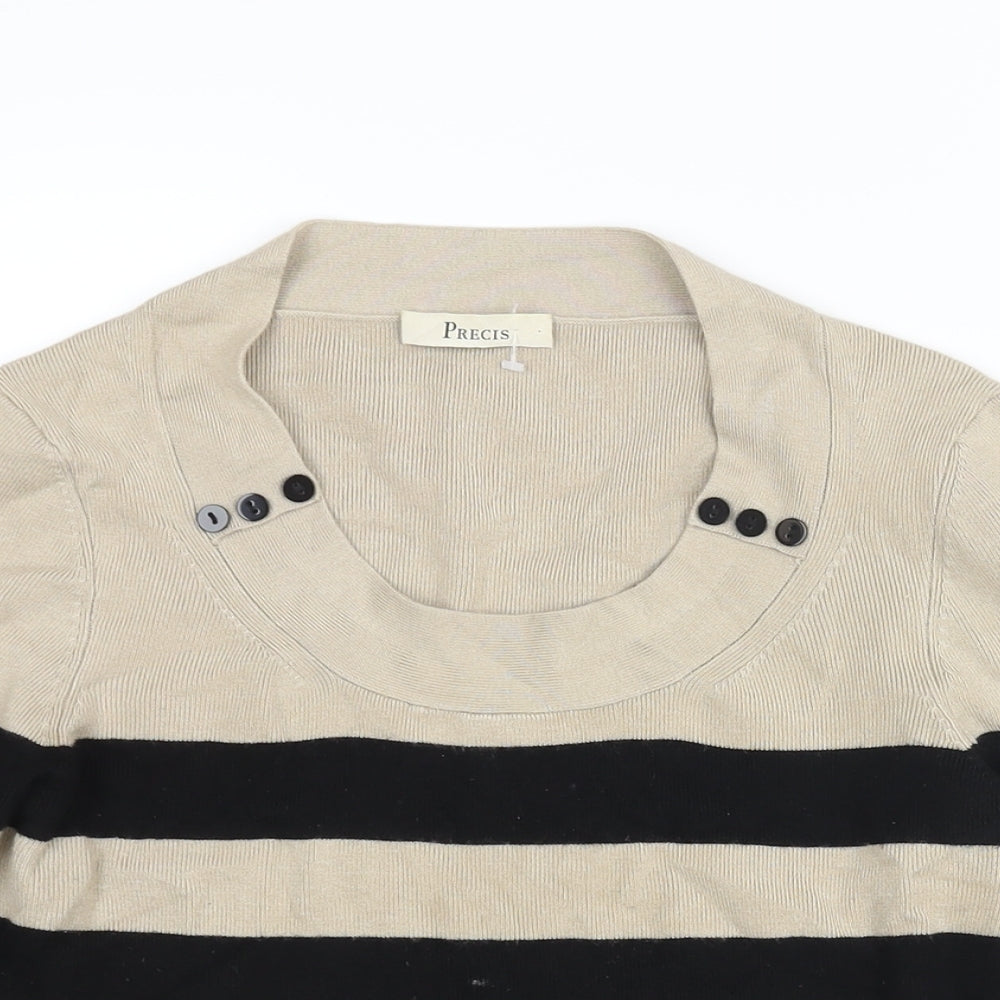 Womens UK Size S Precis Beige Pullover Jumper