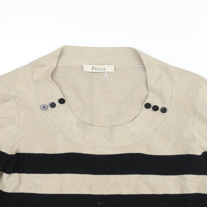 Womens UK Size S Precis Beige Pullover Jumper