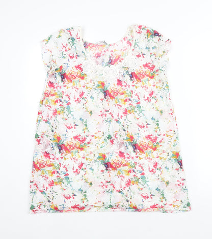 Womens UK Size 10 Per Una Multicoloured Basic Blouse