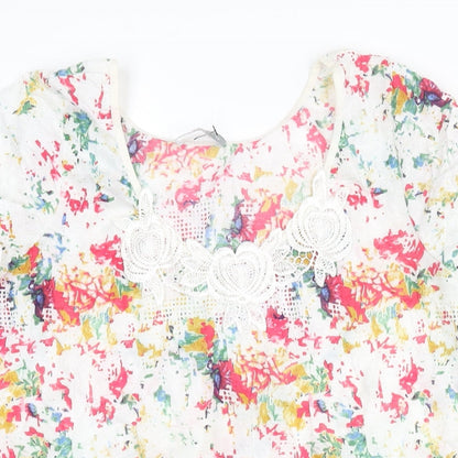 Womens UK Size 10 Per Una Multicoloured Basic Blouse