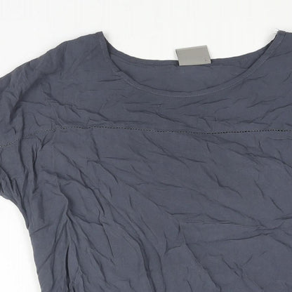 Womens UK Size S VERO MODA Grey Basic Blouse