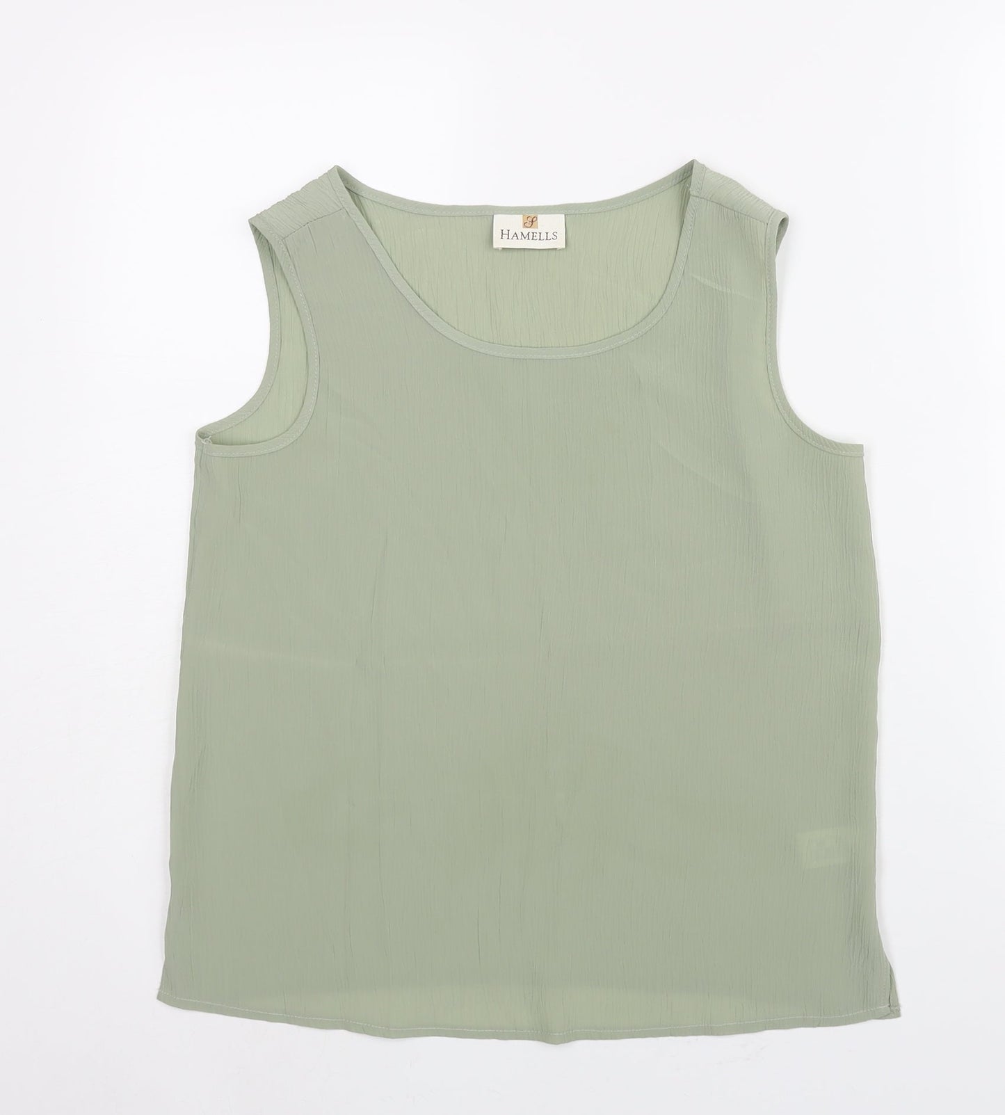 Womens UK Size 10 Hamells Green Camisole Blouse