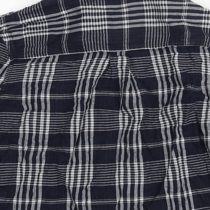 Womens UK Size 8 Marks and Spencer Blue Basic Button-Up