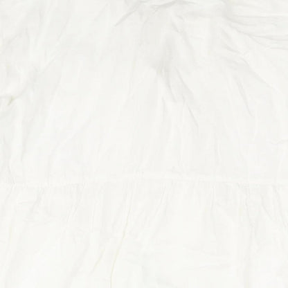 Womens UK Size XL TEX White Basic Blouse