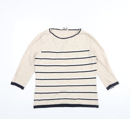 Womens UK Size S CC Beige Pullover Jumper