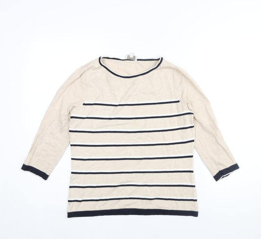Womens UK Size S CC Beige Pullover Jumper