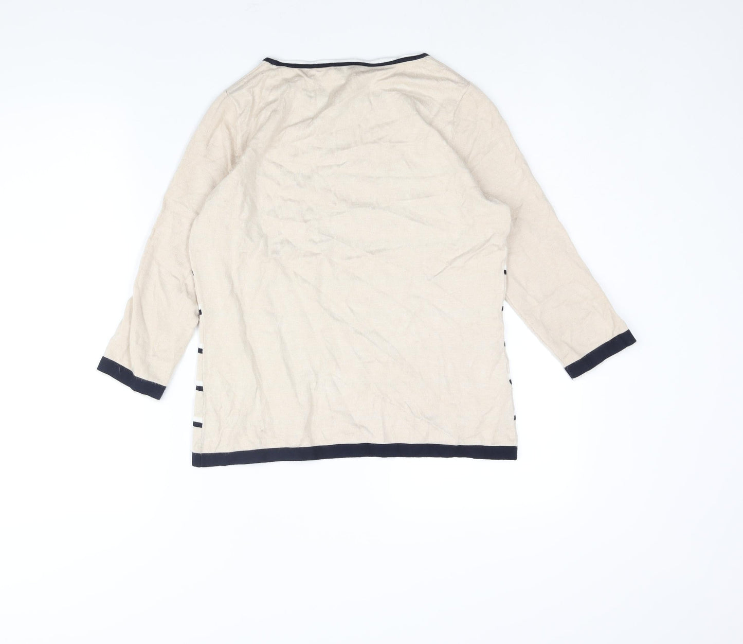 Womens UK Size S CC Beige Pullover Jumper