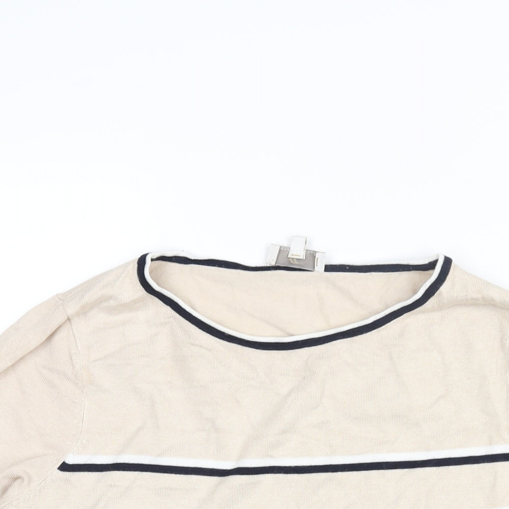 Womens UK Size S CC Beige Pullover Jumper