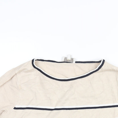 Womens UK Size S CC Beige Pullover Jumper