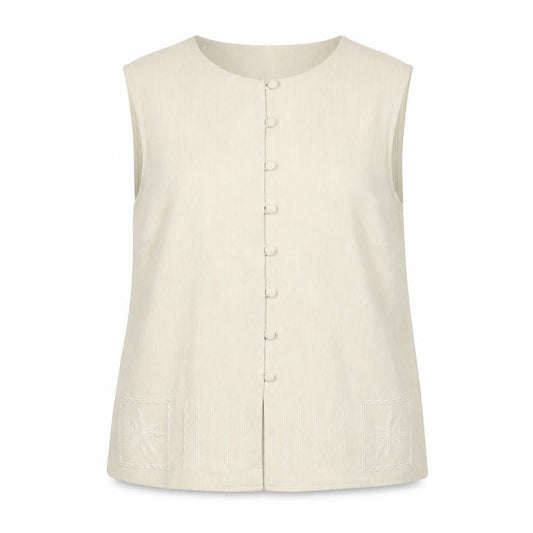 Womens UK Size 14 Berkertex Beige Camisole Blouse