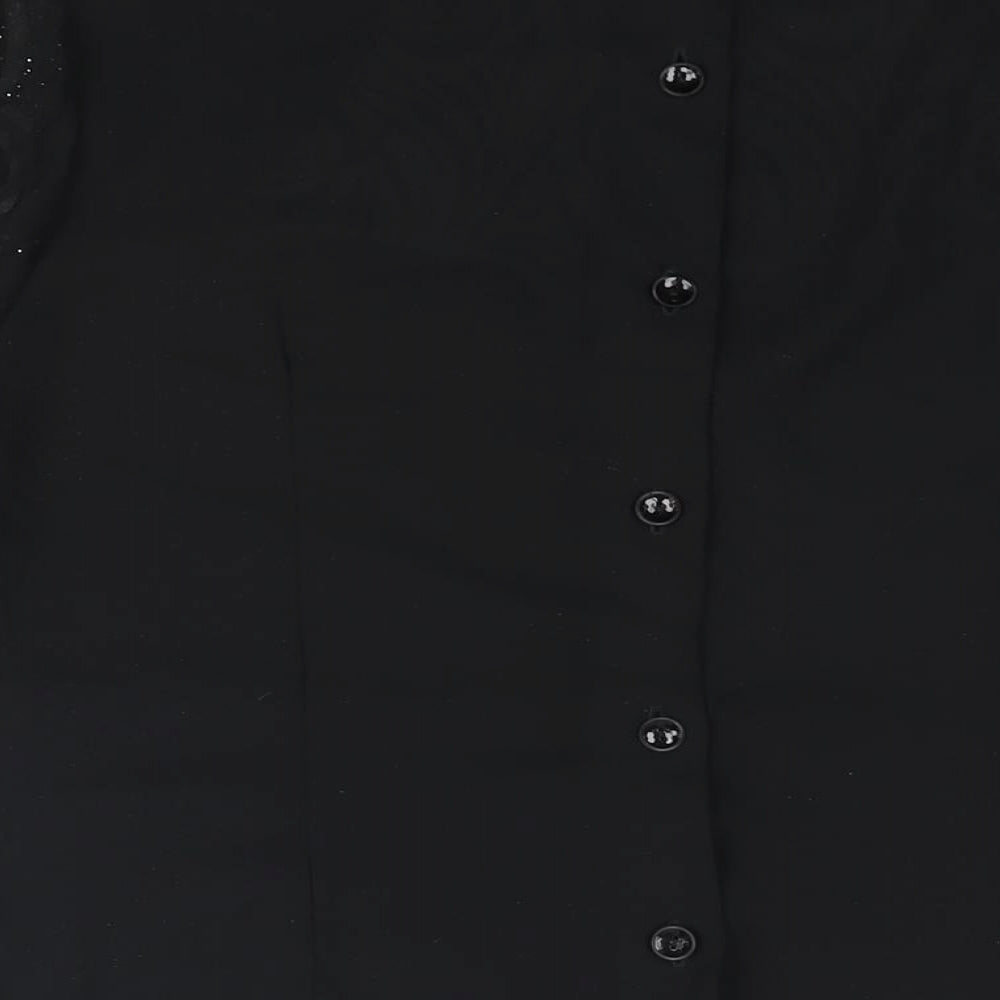 Womens UK Size 10 Masai Black Basic Blouse