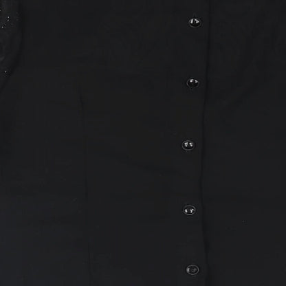Womens UK Size 10 Masai Black Basic Blouse