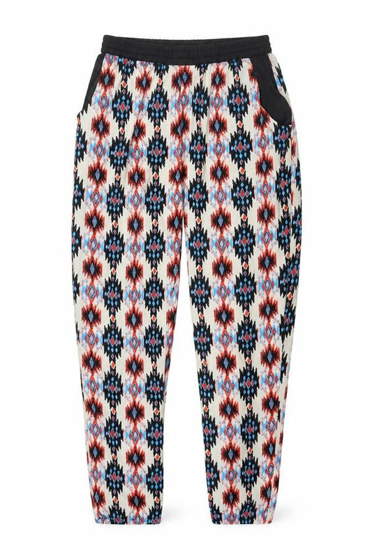 Womens UK Size 8 New Look Regular Fit Harem Multicoloured Trousers