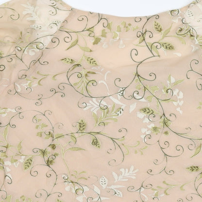 Bonmarché Womens Beige Polyester Basic Blouse Size 20 Sweetheart