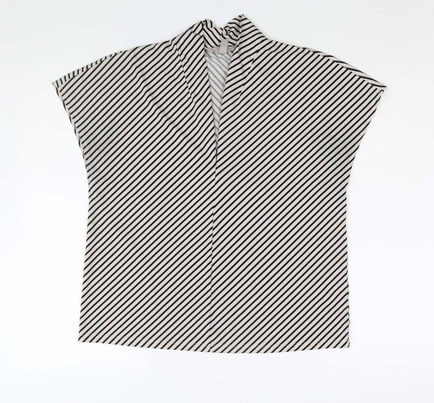 Womens UK Size M H&M Black Basic Blouse