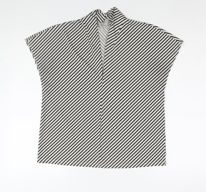 Womens UK Size M H&M Black Basic Blouse