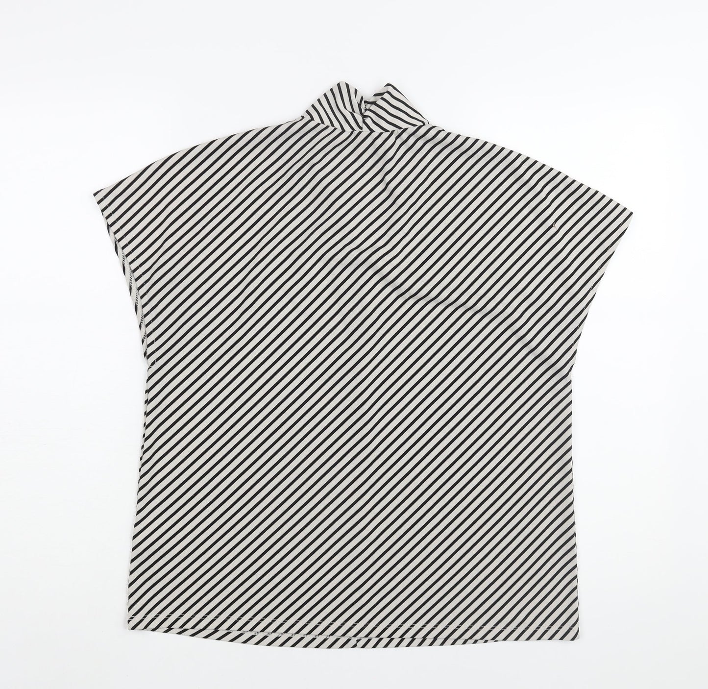 Womens UK Size M H&M Black Basic Blouse