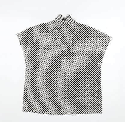 Womens UK Size M H&M Black Basic Blouse