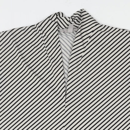 Womens UK Size M H&M Black Basic Blouse