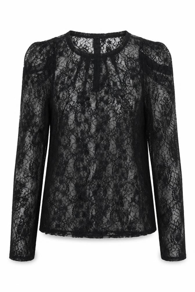 Womens UK Size L Oasis Black Basic Blouse