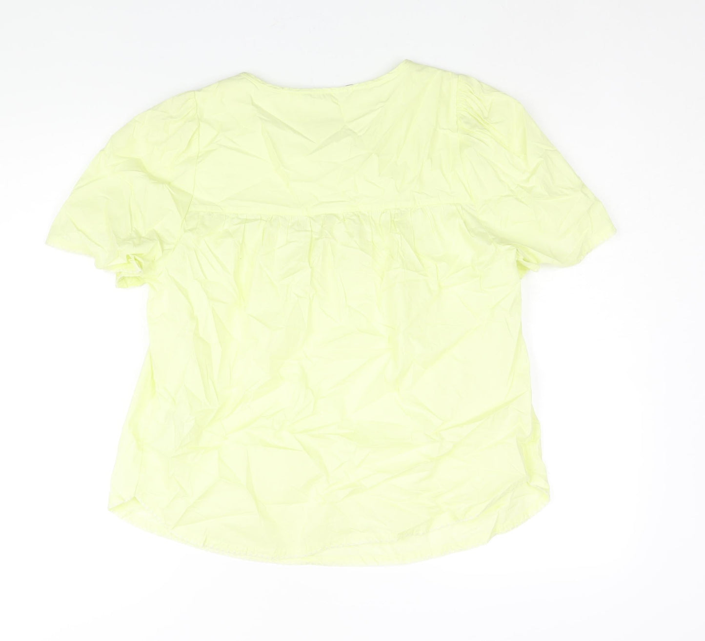 Womens UK Size 10 Marks and Spencer Green Basic Blouse