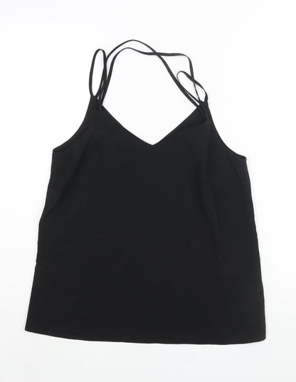 Womens UK Size 10 New Look Black Camisole Blouse