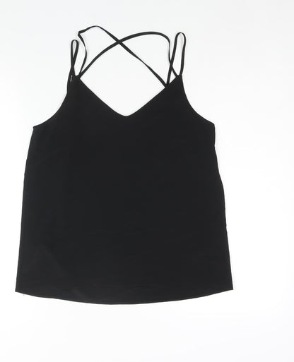 Womens UK Size 10 New Look Black Camisole Blouse