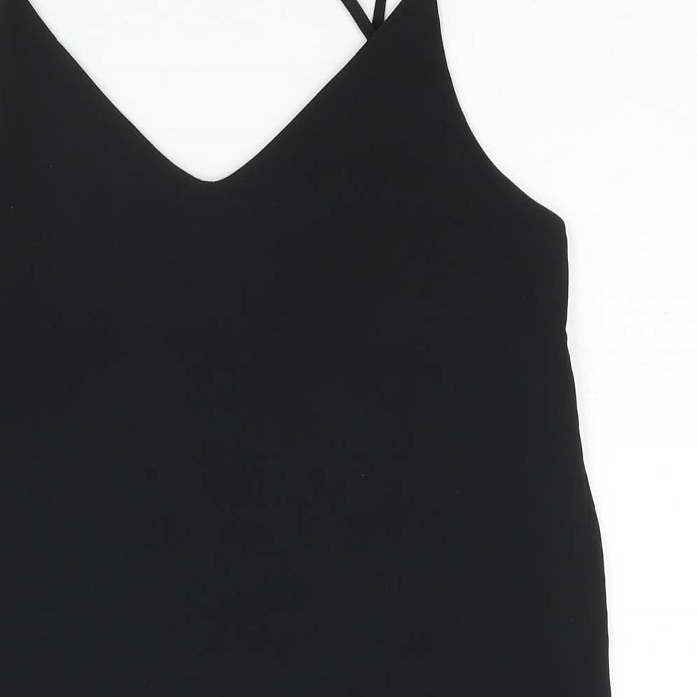 Womens UK Size 10 New Look Black Camisole Blouse