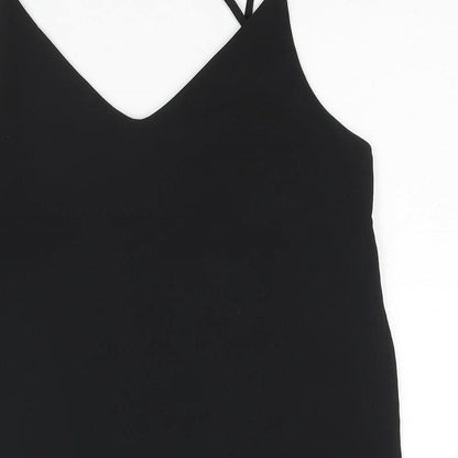 Womens UK Size 10 New Look Black Camisole Blouse