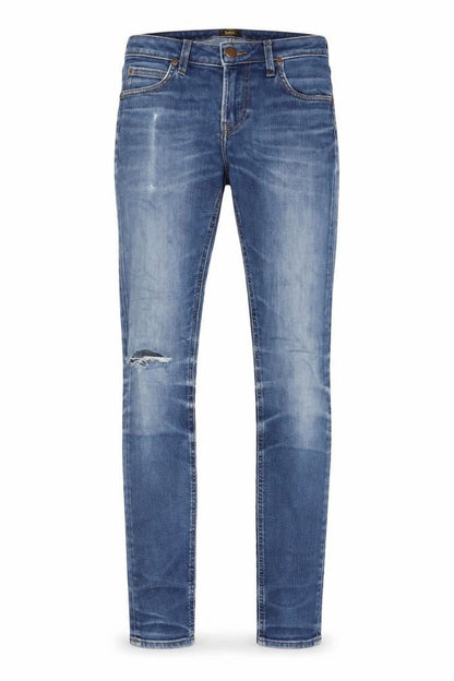 Mens UK Size 28 in Lee Regular Fit Skinny Blue Jeans