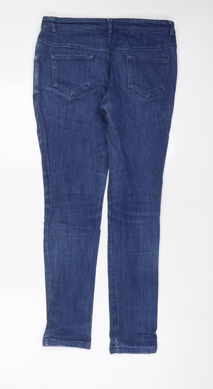 BetweeN Womens Blue Cotton Skinny Jeans Size 30 in L28 in Regular Zip