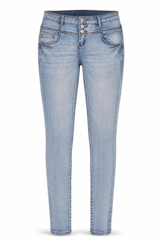 MyHolliys Womens Blue Cotton Skinny Jeans Size M L29 in Regular Zip
