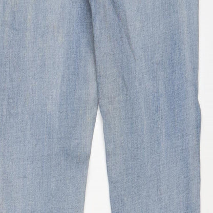 MyHolliys Womens Blue Cotton Skinny Jeans Size M L29 in Regular Zip