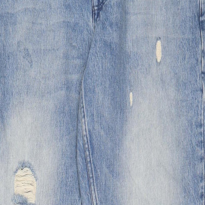 ASOS Mens Blue Cotton Straight Jeans Size 32 in L32 in Regular