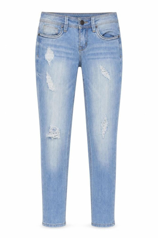 Dollhouse Womens Blue Cotton Skinny Jeans Size 28 in L28 in Regular Zip