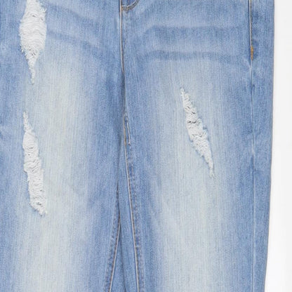 Dollhouse Womens Blue Cotton Skinny Jeans Size 28 in L28 in Regular Zip