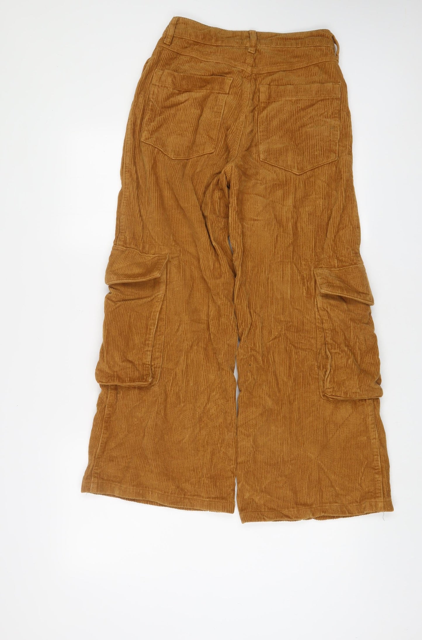 BDG Womens Brown Cotton Trousers Size XS L27 in Regular Zip