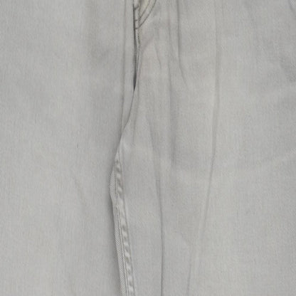 Mens UK Size 32 in Republic Regular Fit Straight Grey Jeans