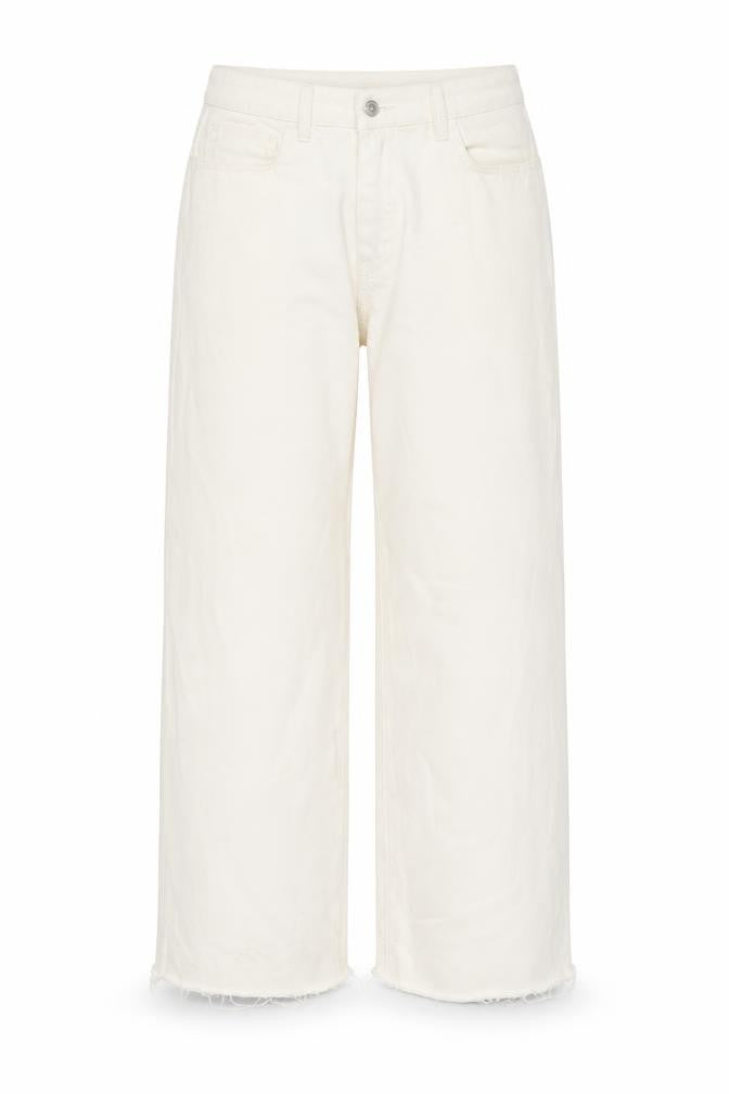 Collusion Womens Beige Cotton Wide-Leg Jeans Size 28 in L32 in Regular Zip