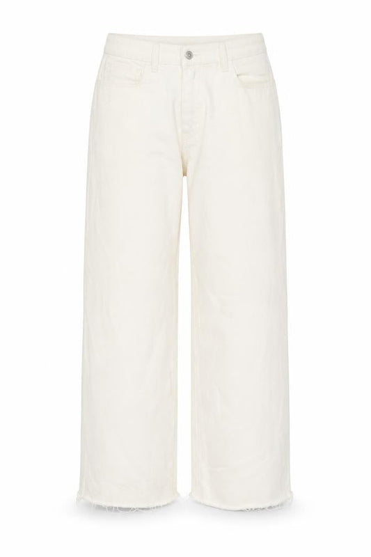 Collusion Womens Beige Cotton Wide-Leg Jeans Size 28 in L32 in Regular Zip