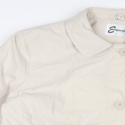 Womens UK Size L Elegance Beige Jacket