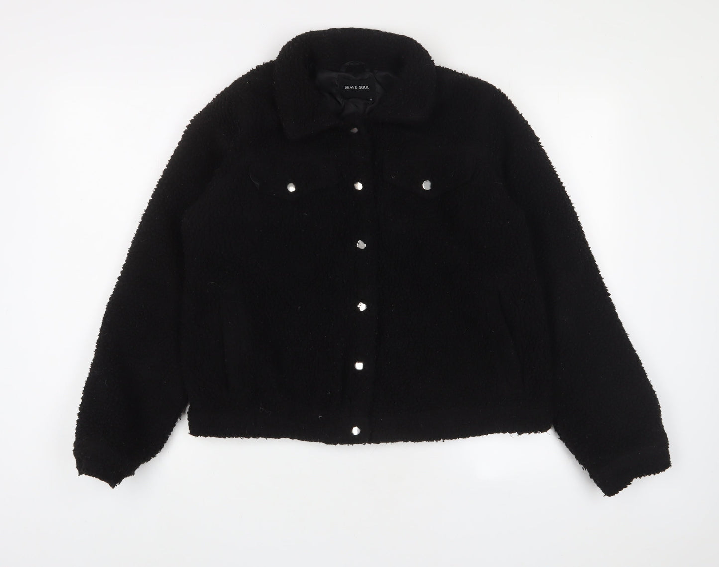 Womens UK Size 10 Brave Soul Black Jacket