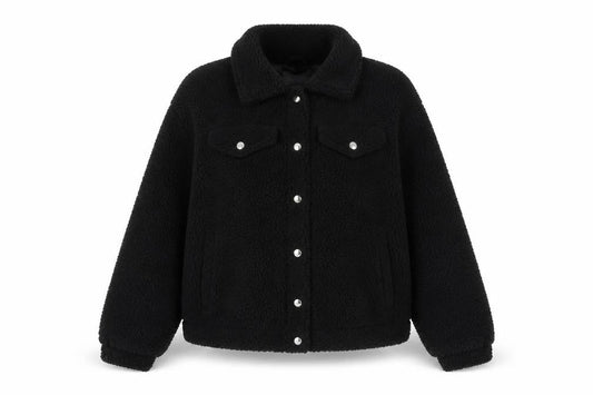 Womens UK Size 10 Brave Soul Black Jacket
