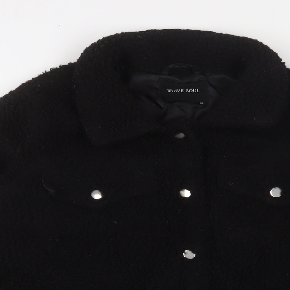 Womens UK Size 10 Brave Soul Black Jacket