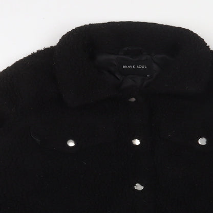 Womens UK Size 10 Brave Soul Black Jacket