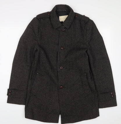Womens UK Size M River Island Grey Military Jacket