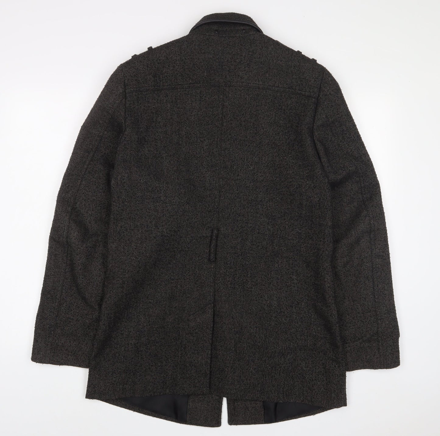 Womens UK Size M River Island Grey Military Jacket