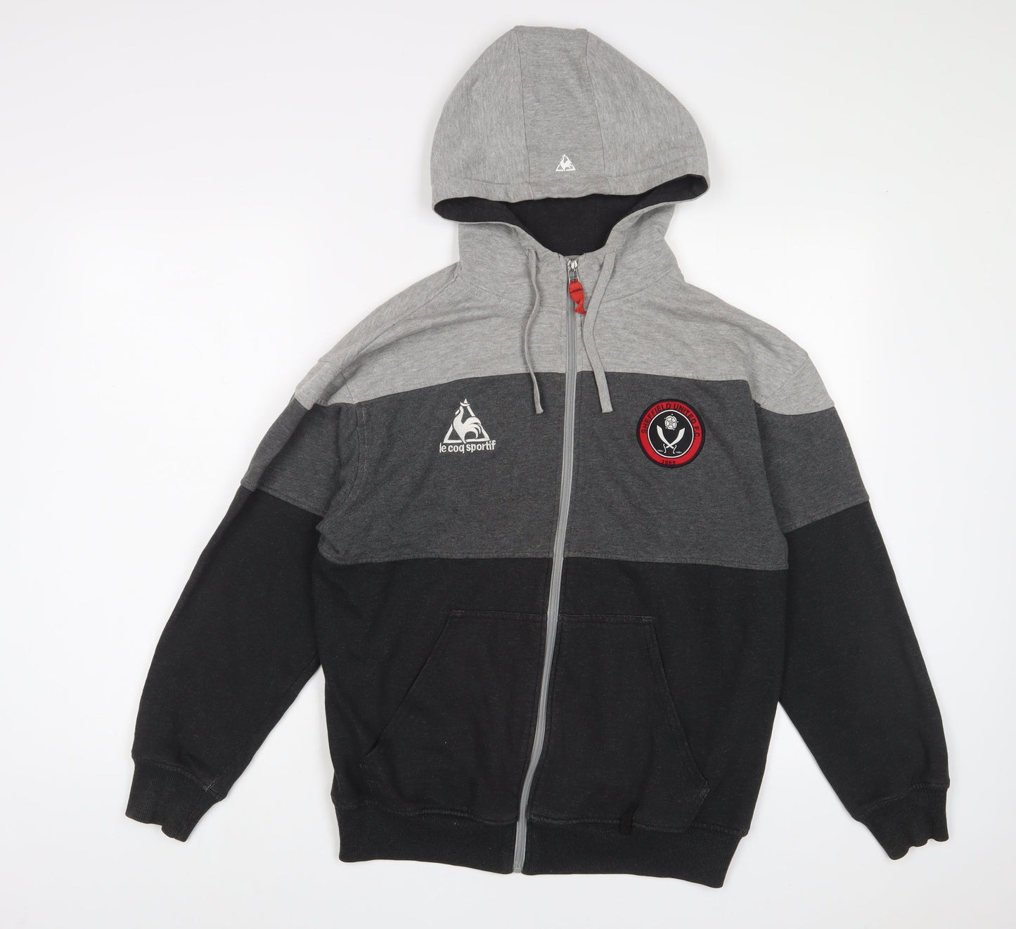 Sheffield United FC Mens Grey Cotton Full Zip Hoodie Size XS - Pockets