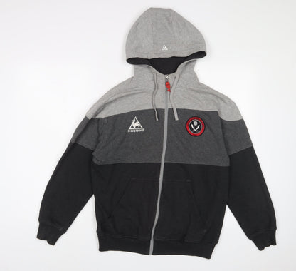 Sheffield United FC Mens Grey Cotton Full Zip Hoodie Size XS - Pockets